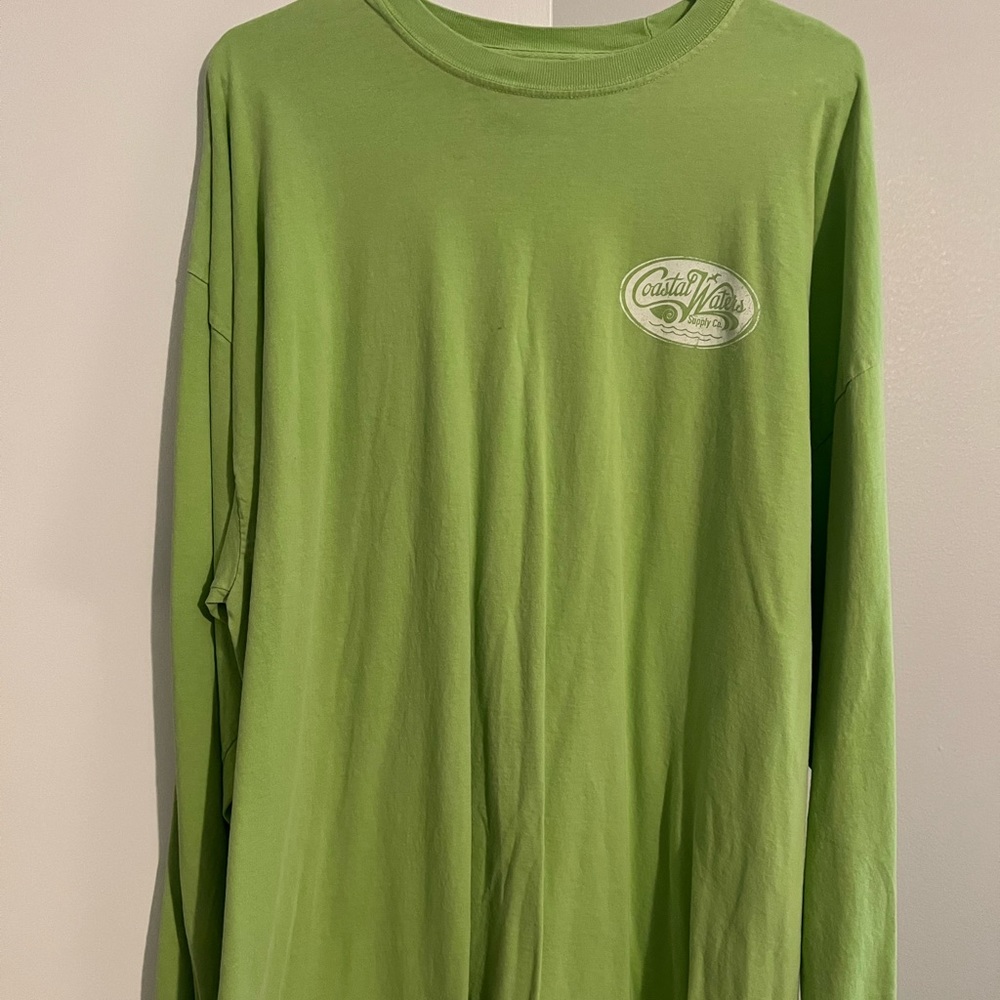 Long sleeve mens lime shirt